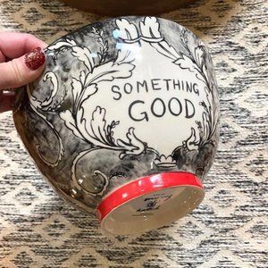 Anthropologie Molly Hatch Something Good Bowl NWT Stone wear Sold Out